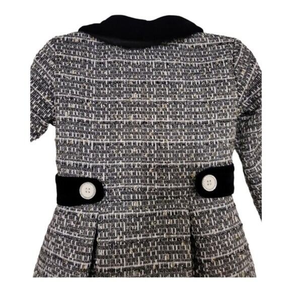 Blue Beri Gold Pea Coat With Matching Dress - Picture 5 of 12